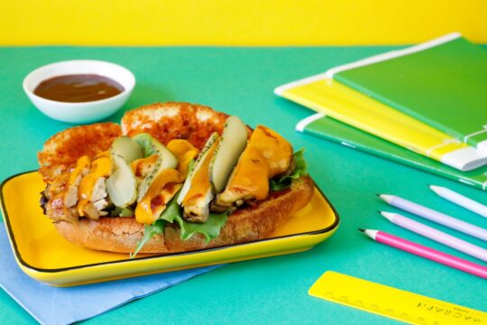 panino con cosce di pollo per back to school