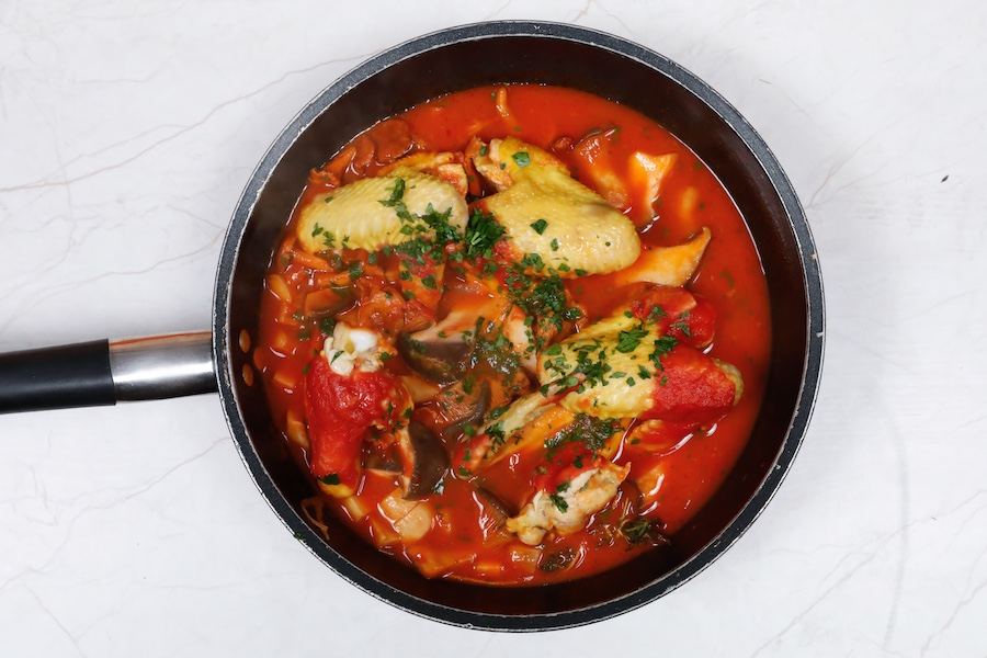 alette con sugo di pomodoro